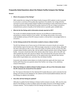 Frequently Asked Questions about the Dialysis