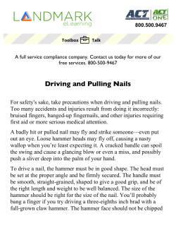 Driving and Pulling Nails