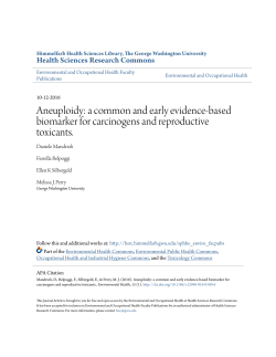 Aneuploidy: a common and early evidence