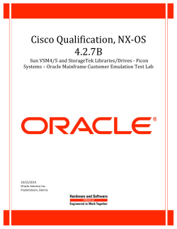Oracle FICON Qualification Letter for NX-OS 4.2(7b)