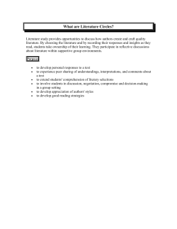 An Introduction of Literature Circles