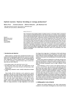 Hybrid reactors: Nuclear breeding or energy production?