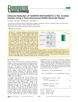 Enhanced Reduction of Fe(II)EDTA