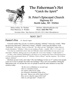 May 2017 - St. Peter`s Episcopal Church