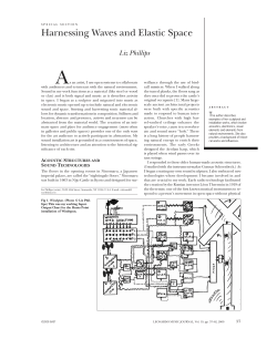 Harnessing Waves and Elastic Space