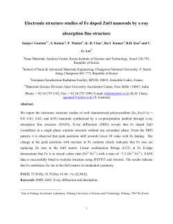Electronic structure studies of Fe doped ZnO