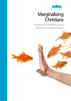 Marginalising Christians - The Christian Institute