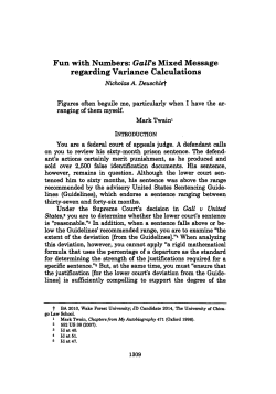 Fun with Numbers: Gall`s Mixed Message regarding Variance