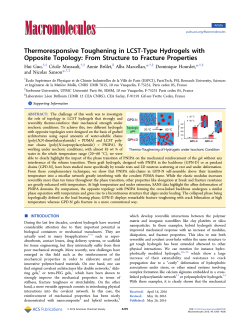 Thermoresponsive Toughening in LCST