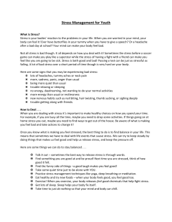Stress Management for Youth