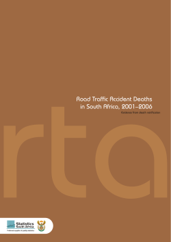 Road Traffic Accident Deaths in South Africa
