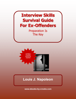interview skills survival guide for exoffenders