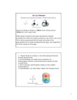 Introduction to Organic Chemistry: Simple Hydrocarbons