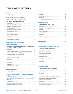 Table of Contents
