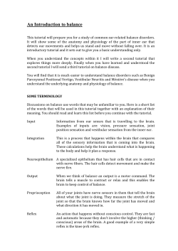 An Introduction to balance