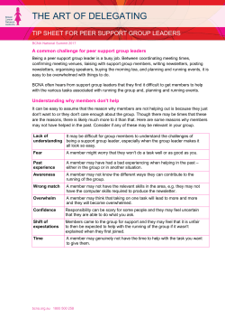 The art of delegating tip sheet