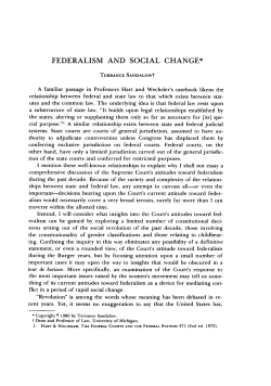 Federalism and Social Change - Duke Law Scholarship Repository