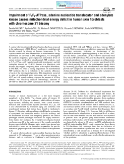 Impairment of F1F0-ATPase, adenine nucleotide translocator and