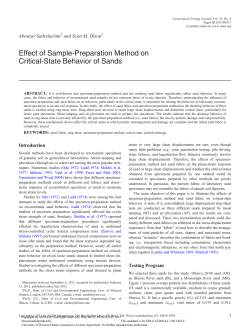 Effect of Sample-Preparation Method on Critical