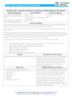 DON`T JUDGE A BOOK BY ITS COVER