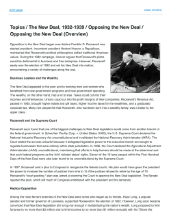 Opposing the New Deal - american history rules!
