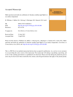 Multi-specimen and multi-site calibration of Aleutian coralline algal