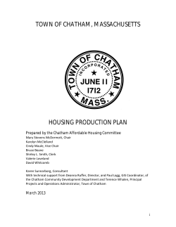 Affordable Housing Production Plan 2012