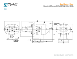 Specification Sheet - Dimensional Differences HD2A to HD70A