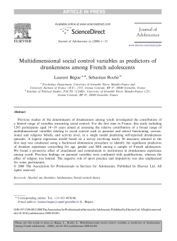 Multidimensional social control variables as predictors of