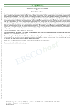 The Ugly Duckling - Council Rock School District