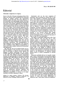 Alveolar response to injury.