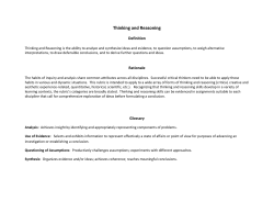 Thinking and Reasoning