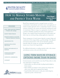 How to Manage Stored Manure and Protect Your Water