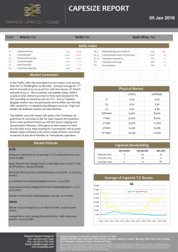 capesize report - Simpson Spence Young