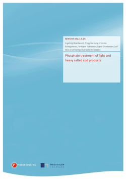 Phosphate treatment of light and heavy salted cod
