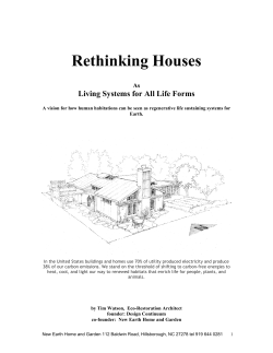 Rethinking Houses as Living Systems for All Life Forms