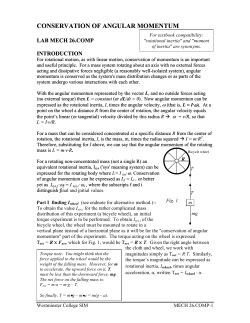 conservation of angular momentum