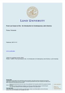 Contemporary...n America - Lund University Publications