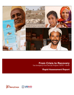A Rapid Assessment Report on Cash Vouchers for Basic