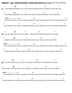 MONKEY 1961 (IRVING BURGIE)