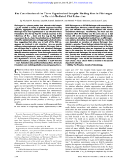 The Contribution of the Three Hypothesized Integrin