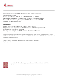 Slavic Review, Vol. 75, No. 4