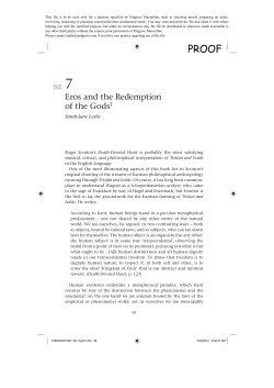 Eros and the Redemption of the Gods 1