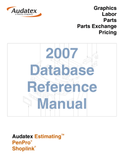Audatex(formerly ADP) Labor Time Guide (P