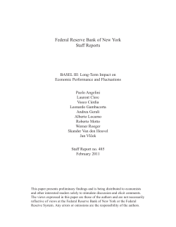 BASEL III: long-term impact on economic performance and fluctuations