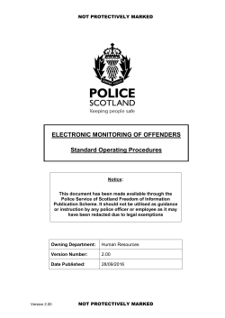 Electronic Monitoring of Offenders SOP