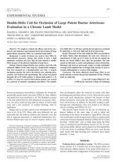 Double-Helix Coil for Occlusion of Large Patent Ductus