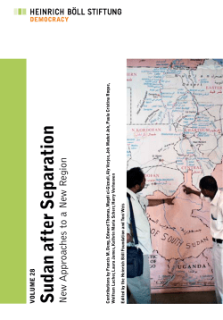 Sudan After Separation New Approaches To A New Region