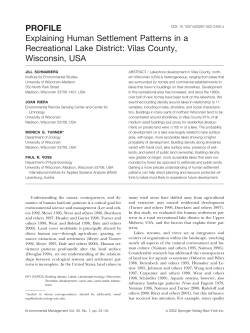 Explaining Human Settlement Patterns in a Recreational Lake