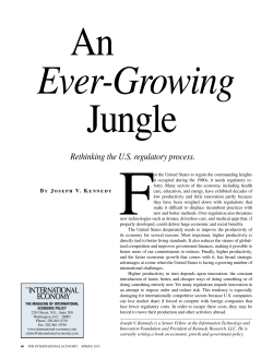Rethinking the U.S. regulatory process.